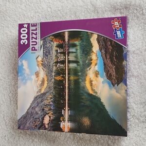 Sure Lox 300 Piece Puzzle Mountains and Lake, so beautiful! New!